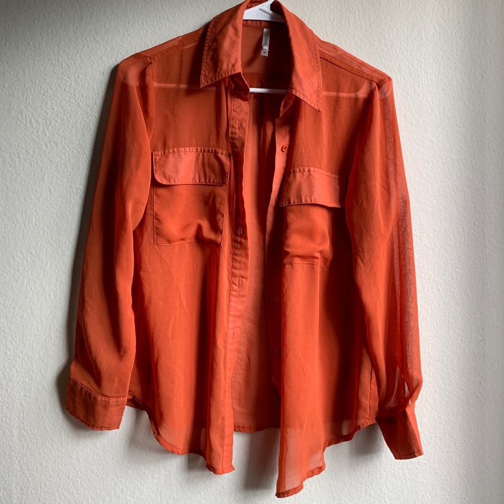 Sheer long sleeve